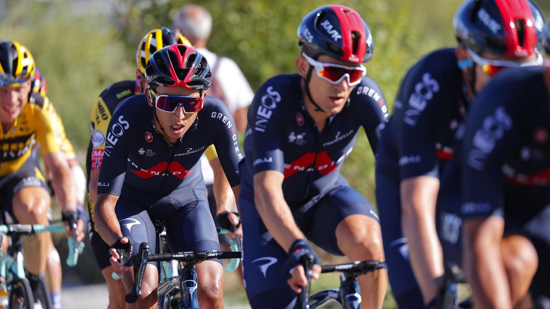 Tour de France 2020 - 107th Edition - 5th stage Gap - Privas 183 km - 02/09/2020 - Egan Bernal COL - Ineos Grenadiers - CYCLISME : Tour de France - Etape 5 - Gap a Privas Merlette - 02/09/2020 LucaBettini/Panoramic PUBLICATIONxNOTxINxFRAxITAxBEL Tour de France 2020 - 107th Edition - 5th stage Gap - Privas 183 km - 02/09/2020 - Egan Bernal COL - Ineos Grenadiers - CYCLISME : Tour de France - Etape 5 - Gap a Privas Merlette - 02/09/2020 LucaBettini/Panoramic PUBLICATIONxNOTxINxFRAxITAxBEL