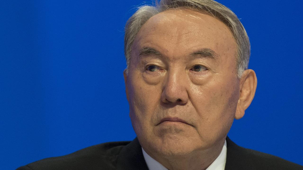 Der kasachische Präsident Nursultan Nasarbajew während einer Sitzung des Eurasischen Wirtschaftsrates in Astana am 29. Mai 2014. Der kasachische Präsident Nursultan Nasarbajew während einer Sitzung des Eurasischen Wirtschaftsrates in Astana am 29. Mai 2014.