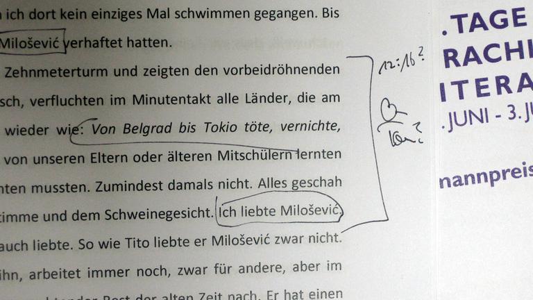 Auszug aus dem Text von Autor Marco Dinic beim Bachmann-Lesewettbewerb 2016 Auszug aus dem Text von Autor Marco Dinic beim Bachmann-Lesewettbewerb 2016