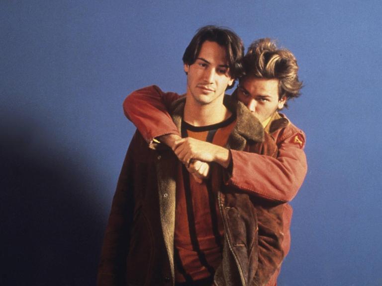 Keanu Reeves (l) mit River Phoenix in Gus Van Sants "My Own Private Idaho" 1991