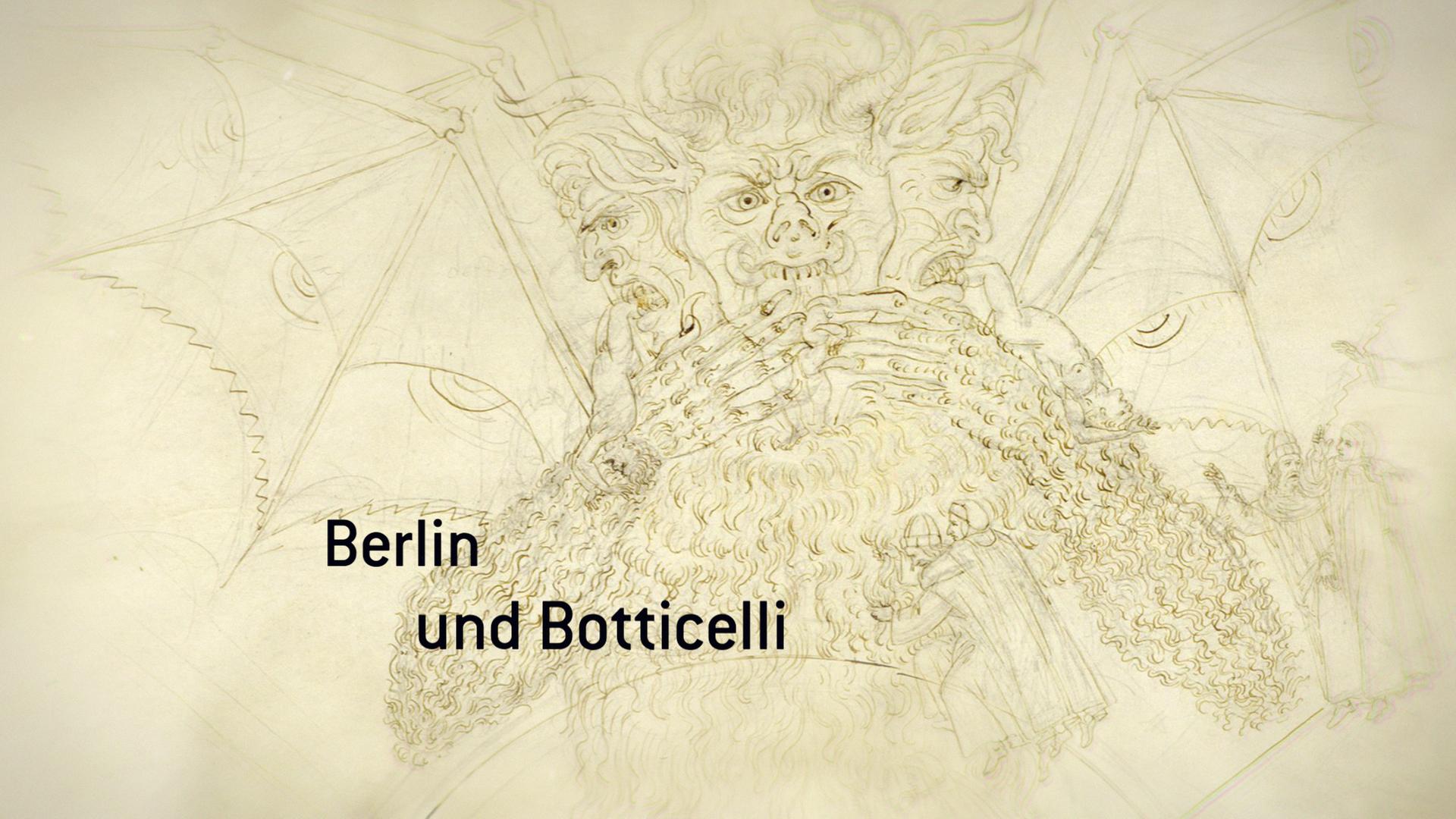 "Das Zentrum der Hölle" aus dem Dante-Zyklus von Sandro Botticelli "Das Zentrum der Hölle" aus dem Dante-Zyklus von Sandro Botticelli