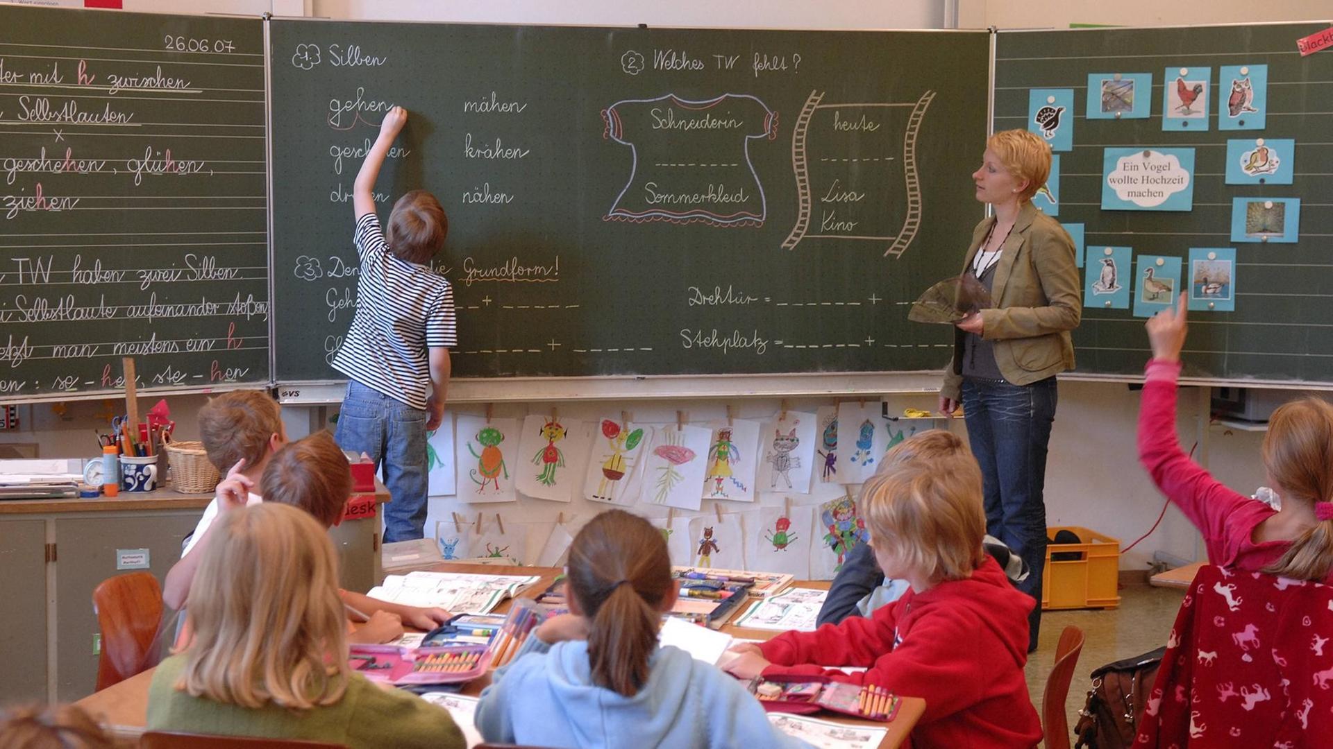 Unterricht in einer Grundschule in München Unterricht in einer Grundschule in München