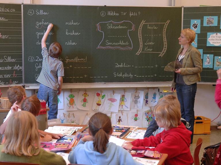 Unterricht in einer Grundschule in München
