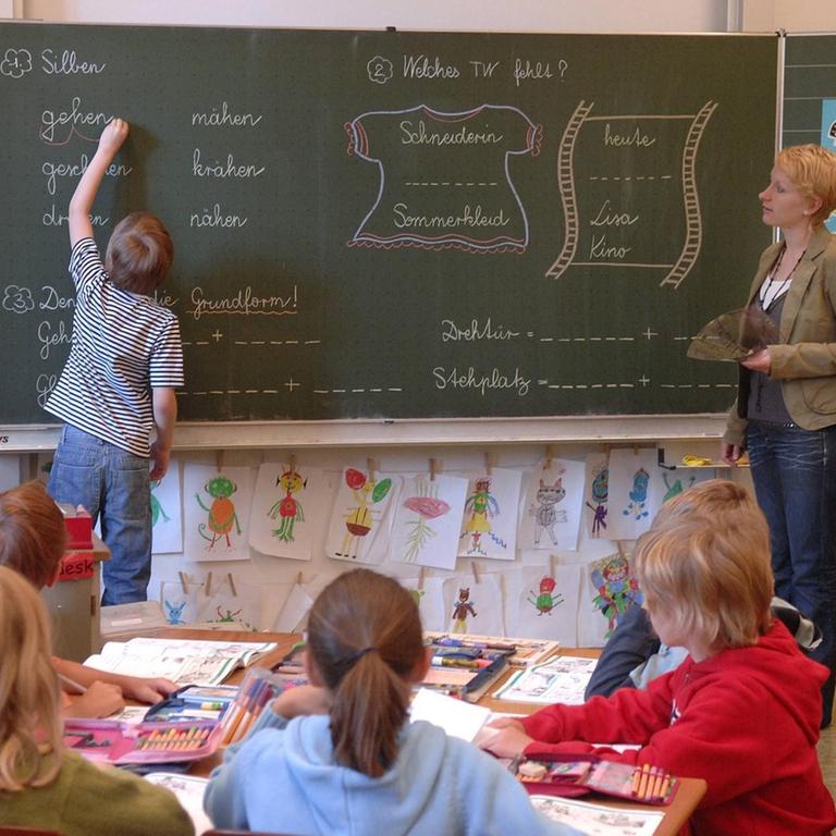 Unterricht in einer Grundschule in München