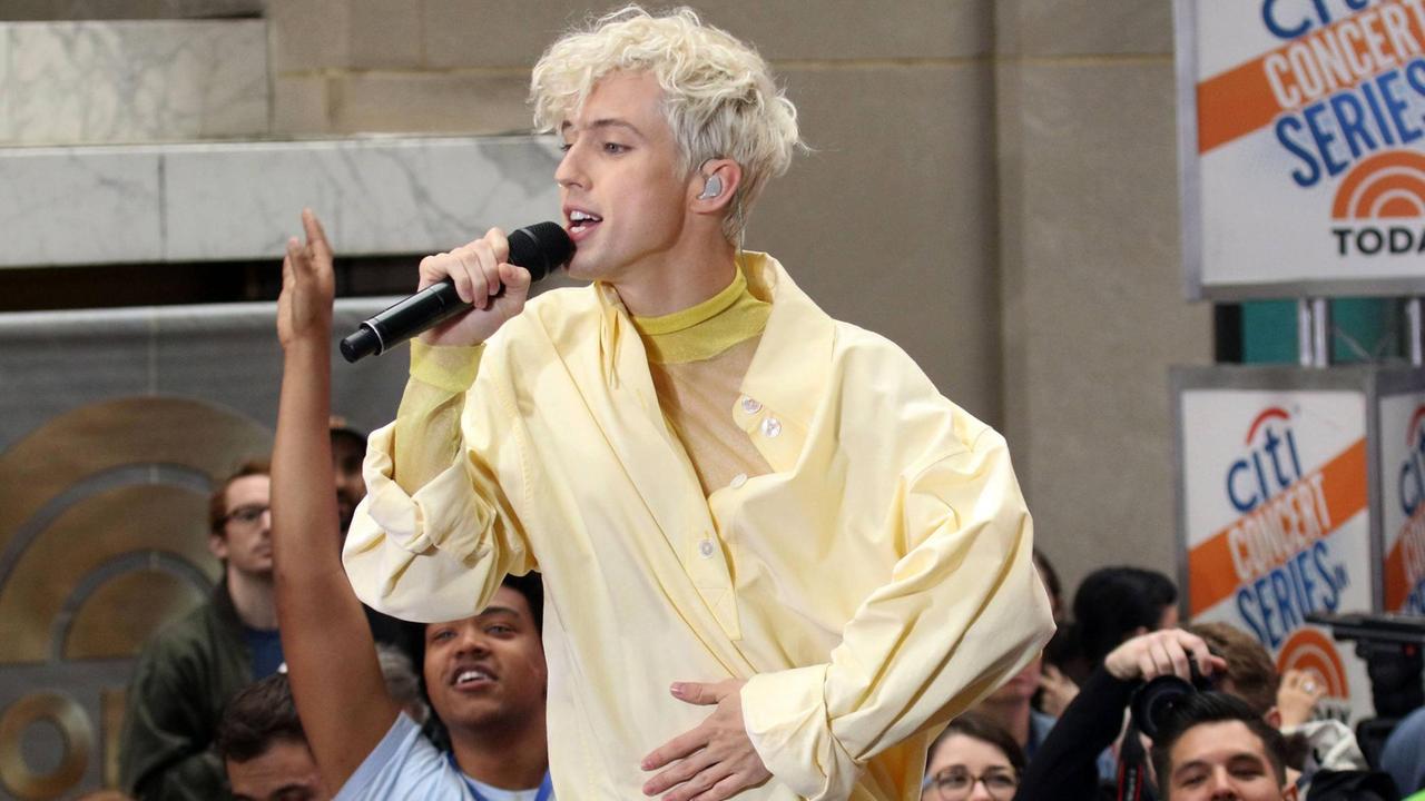 Der queere US Musiker Troye Sivan im Mai 2018 in der Today Show