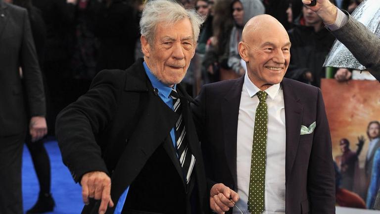 Ian McKellen und Patrick Stewart bei der UK-Premiere des X-Men-Films "Days Of Future Past" Ian McKellen und Patrick Stewart bei der UK-Premiere des X-Men-Films "Days Of Future Past"
