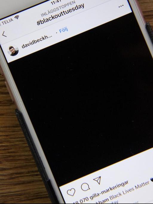 Mit schwarzen Profilbildern auf Social Media wurde nach dem Tod von George Floyd am BlackTuesdays gegen Rassismus und Polizeigewalt protestiert