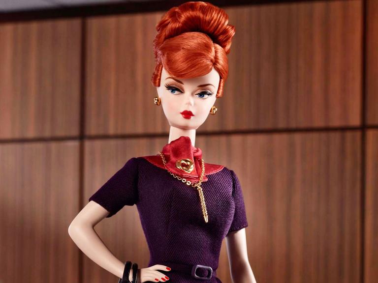 Die Helden der US-Serie "Mad Men" - hier Joan als Barbie-Puppe