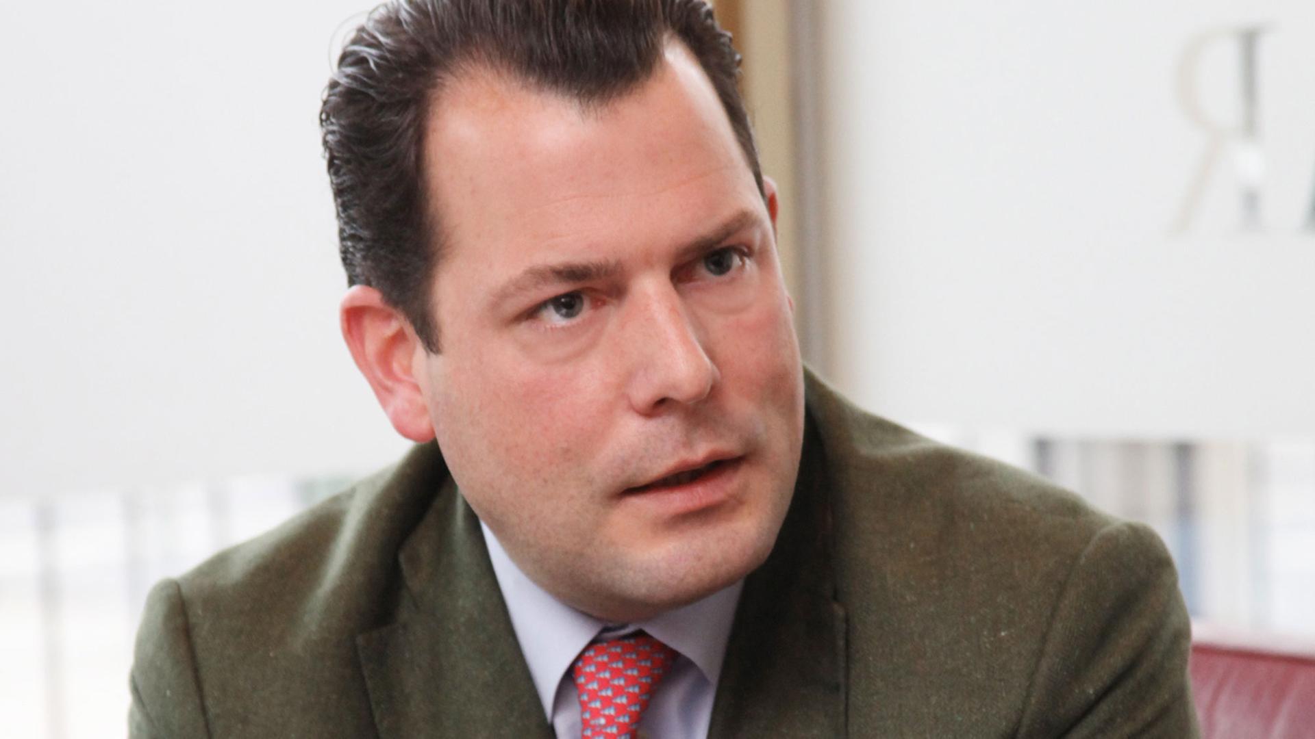 Porträtfoto von Philipp Freiherr zu Guttenberg, Präsident des Verbandes der Waldeigentümer. Porträtfoto von Philipp Freiherr zu Guttenberg, Präsident des Verbandes der Waldeigentümer.