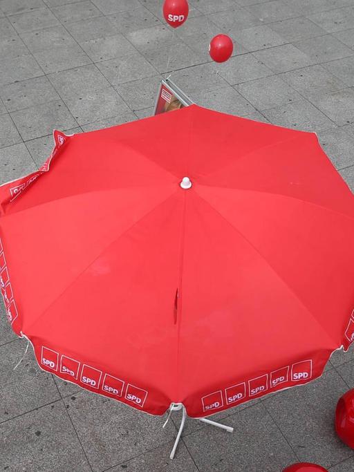 Ein Wahlstand der SPD