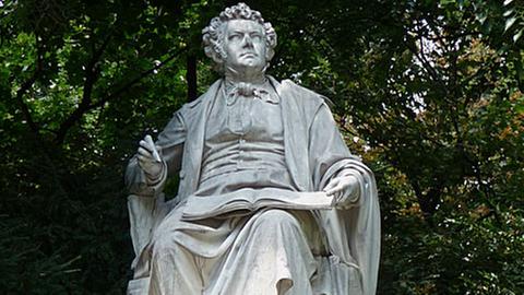 Denkmal für den österreichischen Komponisten Franz Schubert (1797-1828) im Stadtpark in Wien