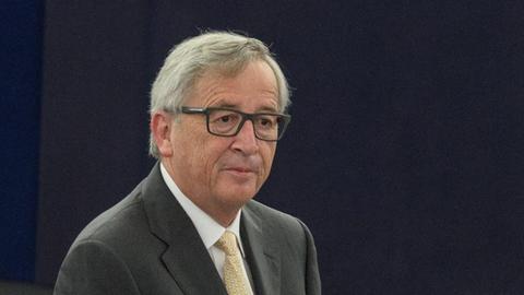 Jean-Claude Juncker spricht vor dem Europäischen Parlament in Strasbourg