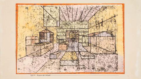 Paul Klees "Raum der Häuser" von 1921
