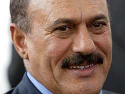 Der jemenitische Präsident Ali Abdallah Saleh am 25.6.2003