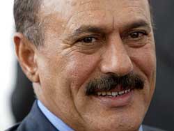 Der jemenitische Präsident Ali Abdallah Saleh am 25.6.2003 Der jemenitische Präsident Ali Abdallah Saleh am 25.6.2003