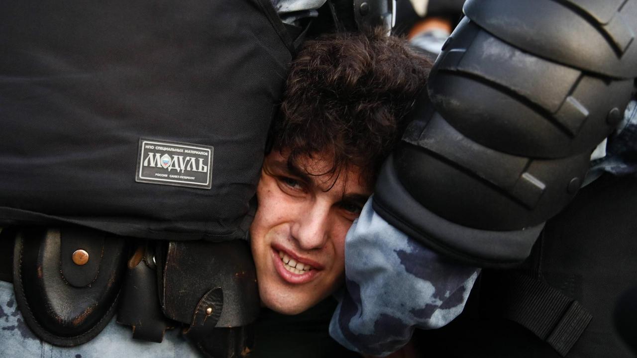 Protest in Moskau am 27. Juli 2019 Protest in Moskau am 27. Juli 2019