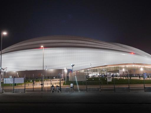 Das Al-Wakrah-Stadion im Gastgeberland der Fußball-WM 2022, Katar. Das Al-Wakrah-Stadion im Gastgeberland der Fußball-WM 2022, Katar.