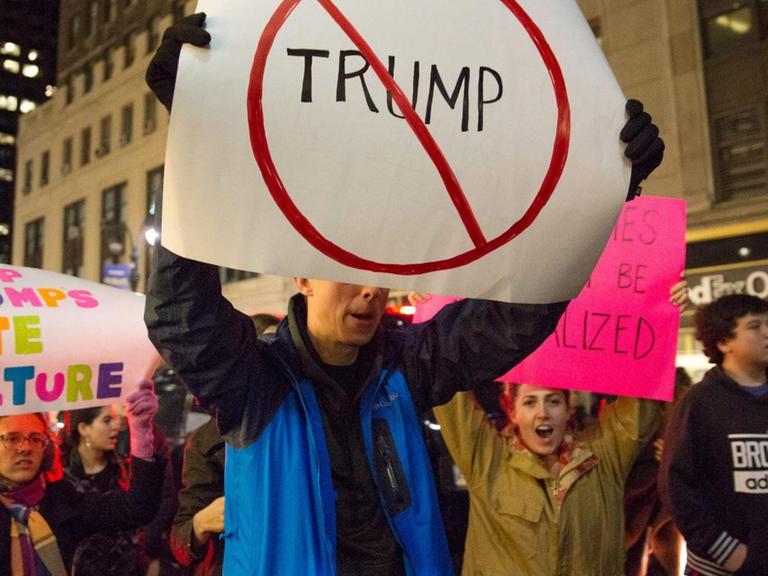 Protest gegen Donald Trump in New York City 12. November 2016.