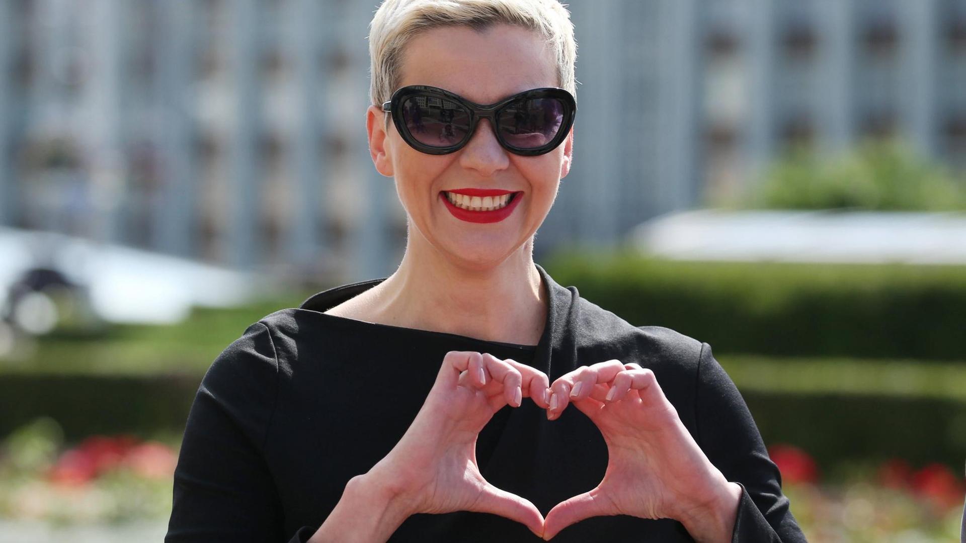 Die belarusische Oppositionspolitikerin Maria Kolesnikowa. Die belarusische Oppositionspolitikerin Maria Kolesnikowa.