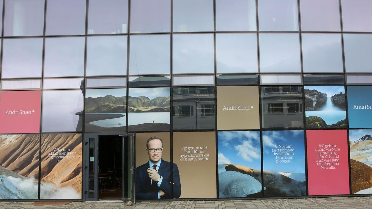 Wahlkampfzentrale von Andri Snær Magnason Wahlkampfzentrale von Andri Snær Magnason