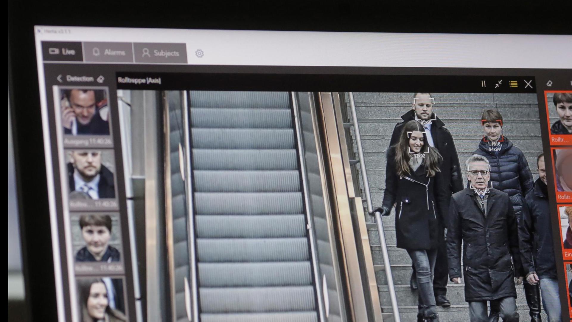 Gesichtserkennung in Deutschland schon getestet - hier 2017 am Berliner Bahnhof Südkreuz.