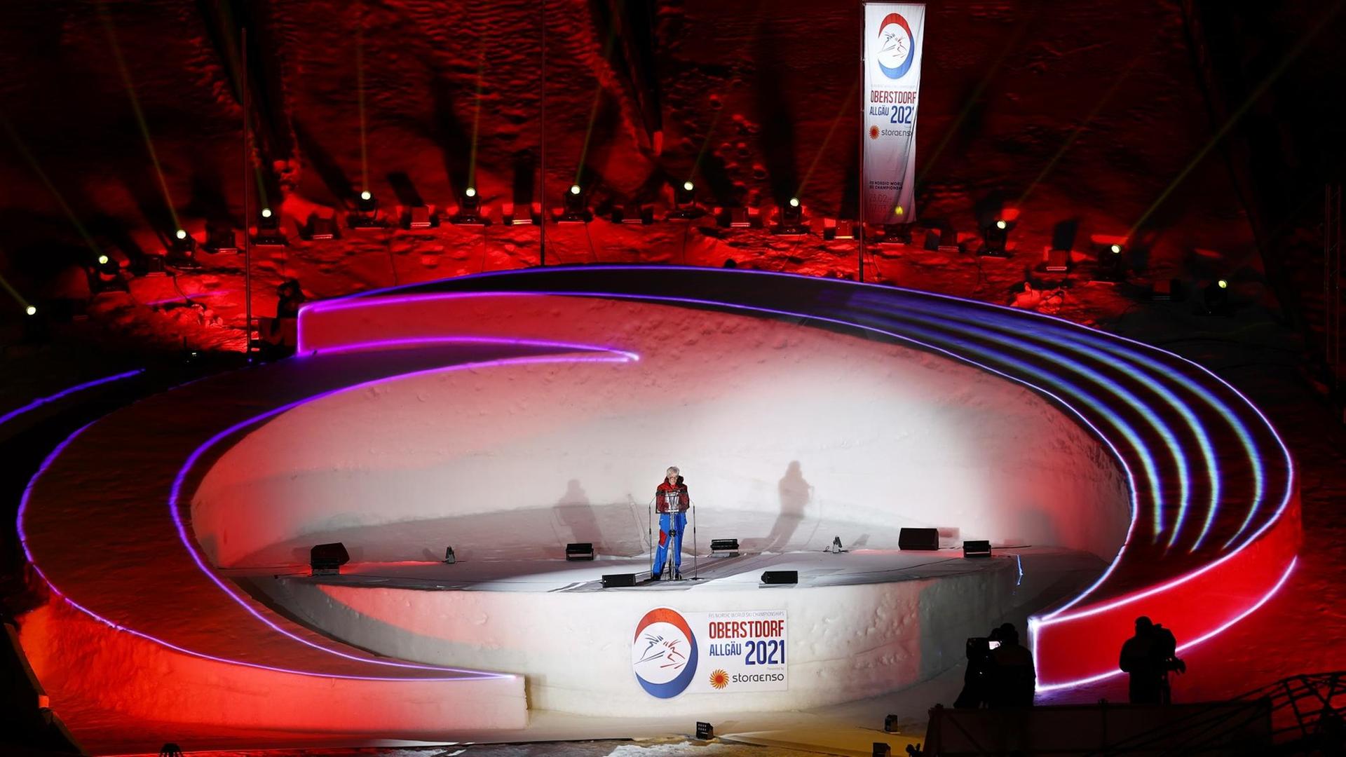 Die Eröffnungs-Feier von der Nordischen Ski-Welt-Meisterschaft in Oberstdorf Die Eröffnungs-Feier von der Nordischen Ski-Welt-Meisterschaft in Oberstdorf