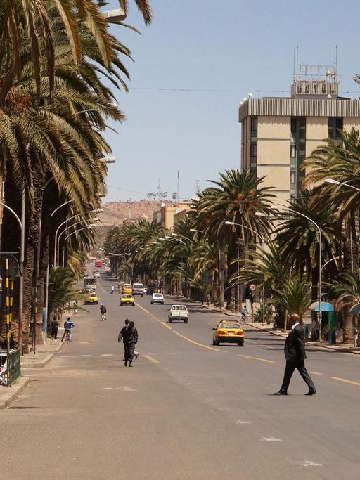 Das Straßenbild in Eritreas Hauptstadt Asmara