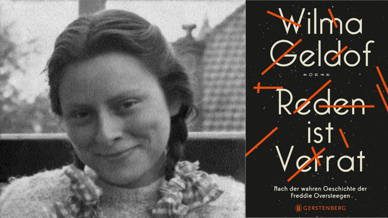 Freddie Oversteegen und das Cover von "Reden ist Verrat" Freddie Oversteegen und das Cover von "Reden ist Verrat"