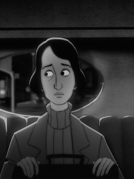 Die Fotografin und KGB-Agentin Edith Tudor-Hart als Animationsfigur im Dokumentarfilm "Auf Ediths Spuren" von Peter Stephan Jungk