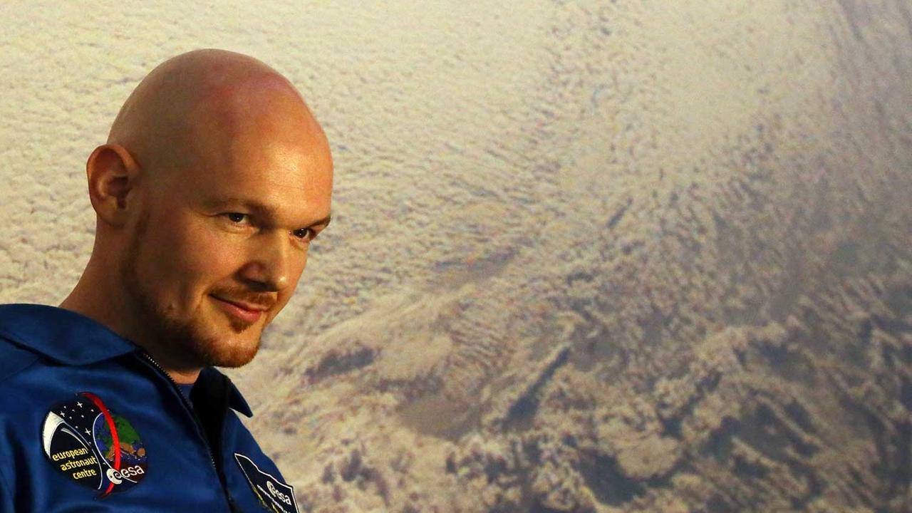 Der Astronaut Alexander Gerst berichtet am 19.11.2014 in Köln von seiner wissenschaftlichen Arbeit auf der Internationalen Raumstation ISS.