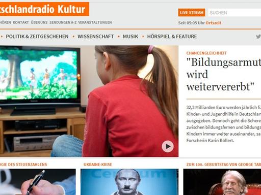 Die neue Homepage von Deutschlandradio Kultur