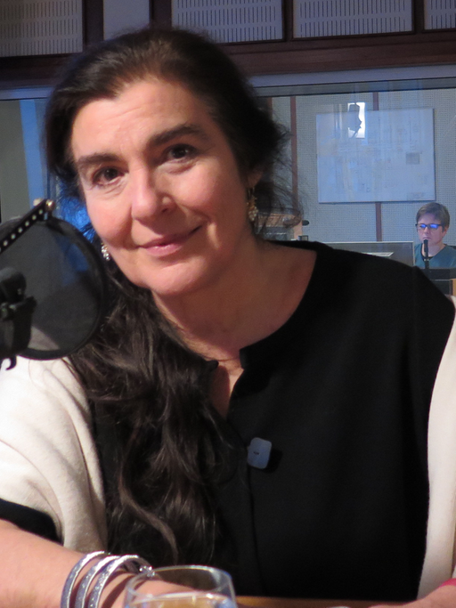 Die griechische Kulturministerin Lydía Koniórdou im Deutschlandradio Kultur Studio