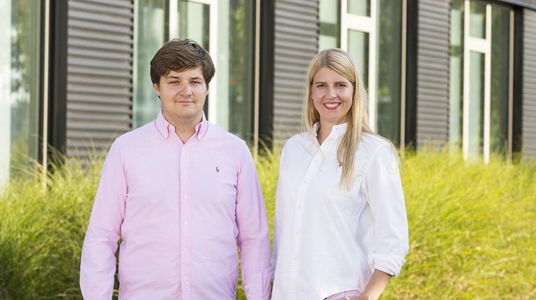 Maria Sievert mit ihrem Partner Dominik Sievert. Sie haben das Startup "Inveox" gegründet Maria Sievert mit ihrem Partner Dominik Sievert. Sie haben das Startup "Inveox" gegründet