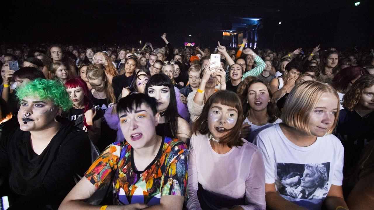 Frauen beim männerfreien Statement Festival in Göteborg. Frauen beim männerfreien Statement Festival in Göteborg.