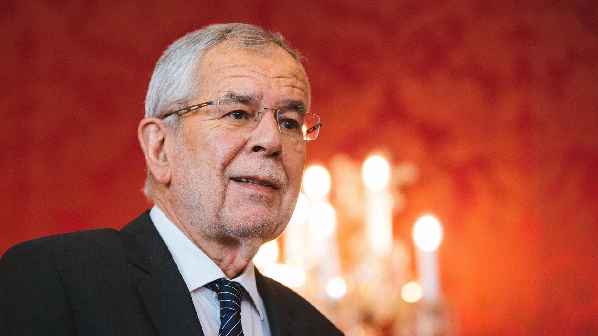 Der österreichische Bundespräsident Alexander van der Bellen. Der österreichische Bundespräsident Alexander van der Bellen.