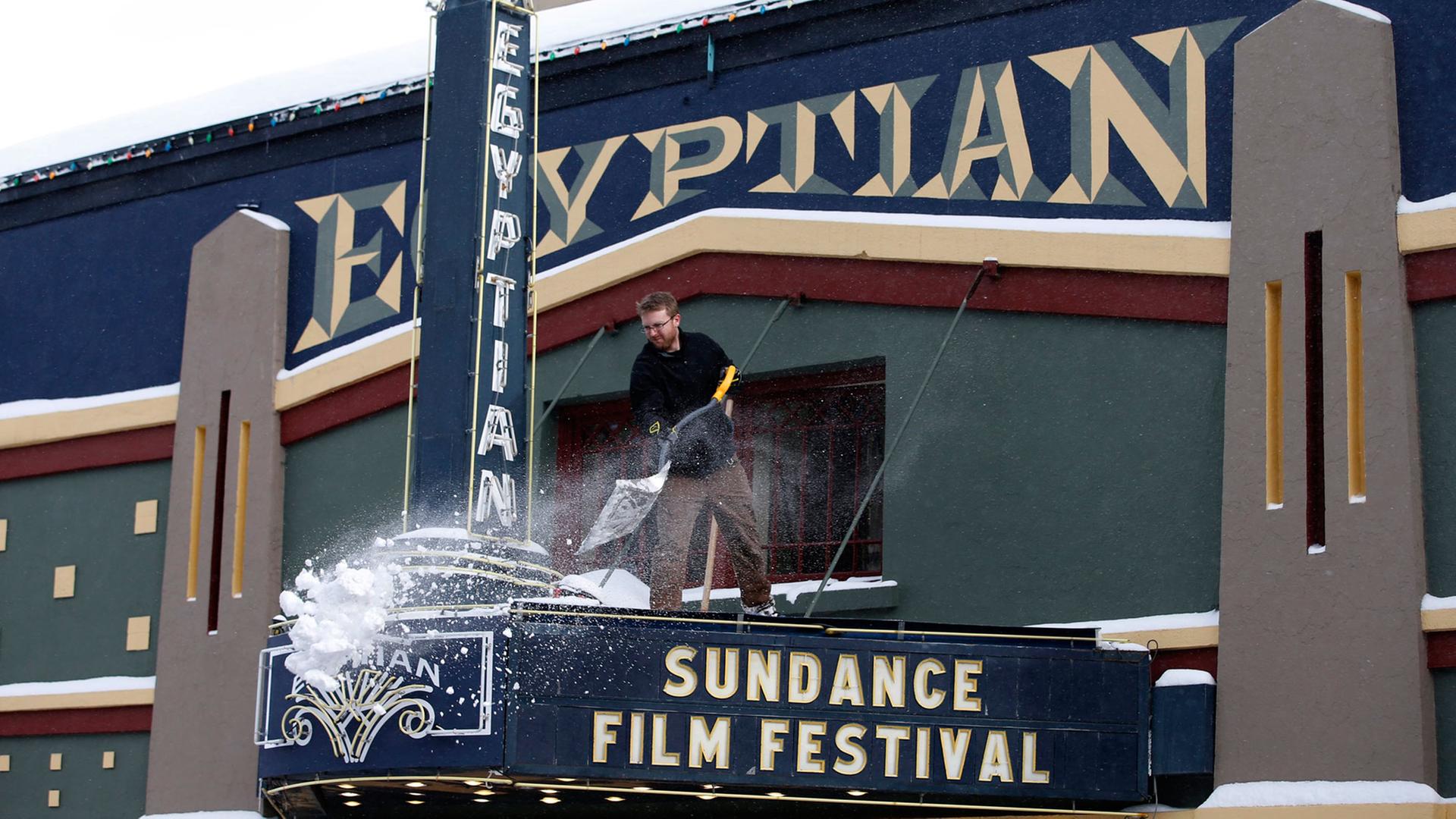 Letzte Vorbereitungen für das Sundance Festival 2016 in Utah Letzte Vorbereitungen für das Sundance Festival 2016 in Utah