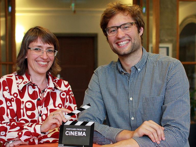 Susanne Burg und Patrick Wellinski, Redakteure und Moderatoren des Filmmagazins "Vollbild"