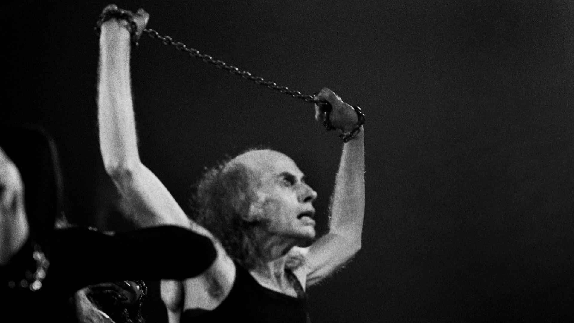 Der Schauspieler Julian Beck auf der Bühne 1976 Der Schauspieler Julian Beck auf der Bühne 1976