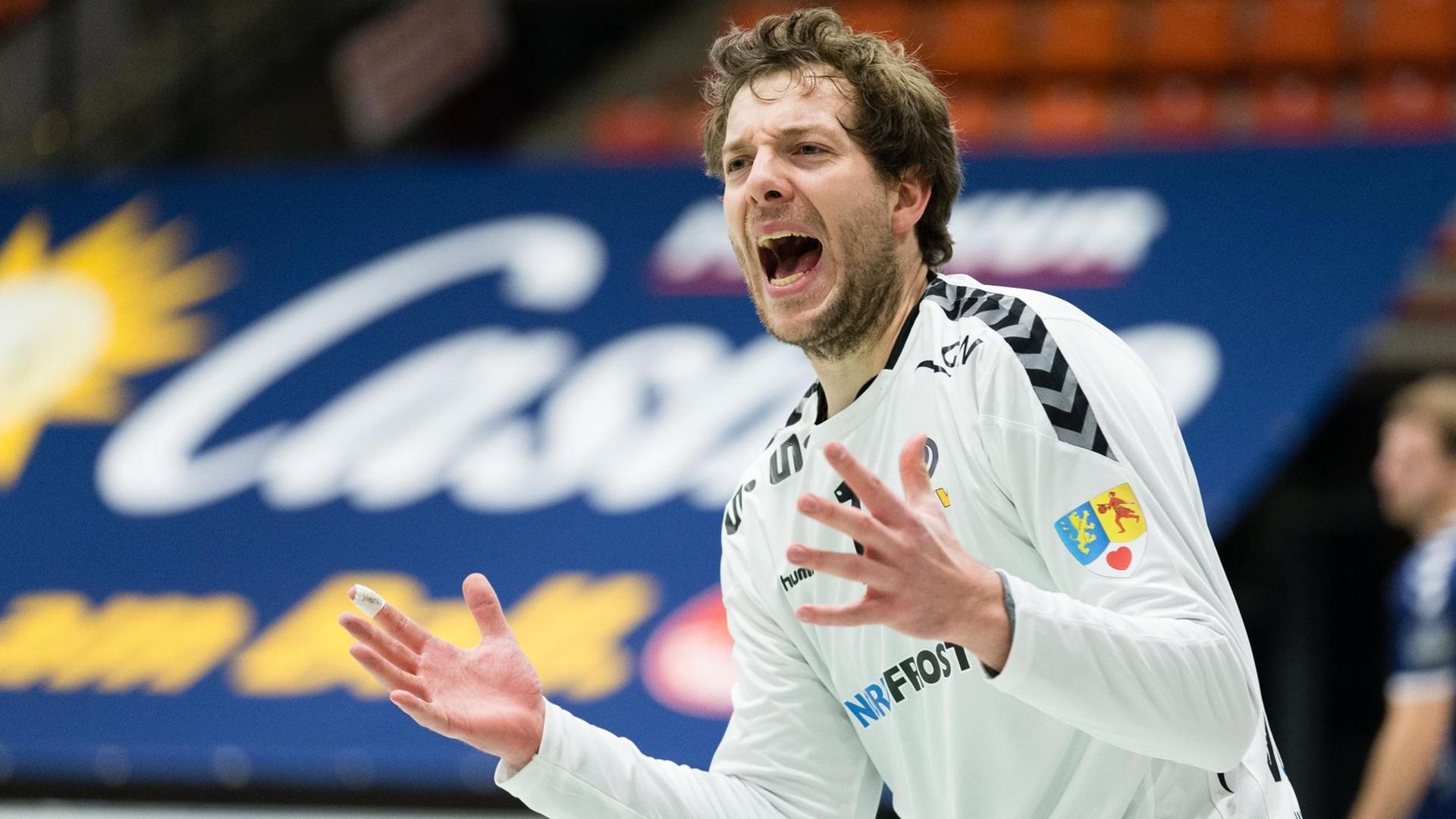 Profi Jens Vortmann, hier beim letzten Spiel des Jahres 2020 gegen Lübekke. Profi Jens Vortmann, hier beim letzten Spiel des Jahres 2020 gegen Lübekke.