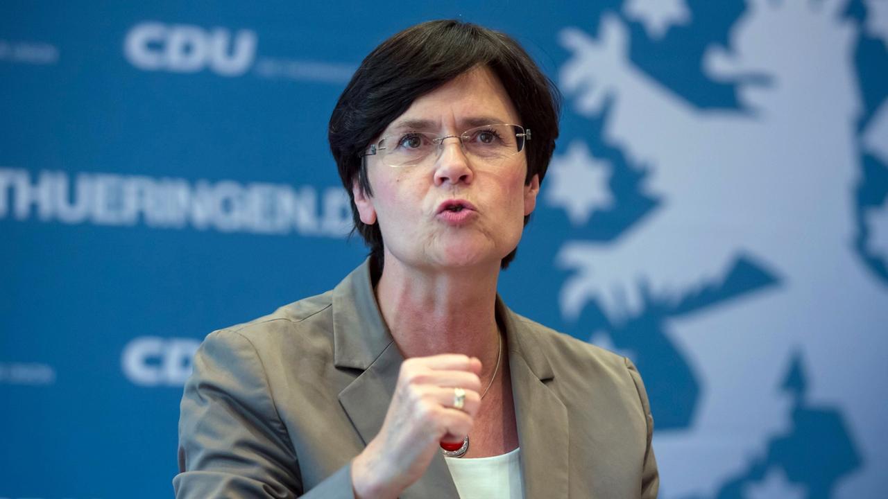 Thüringens Ministerpräsidentin Christine Lieberknecht (CDU) Thüringens Ministerpräsidentin Christine Lieberknecht (CDU)