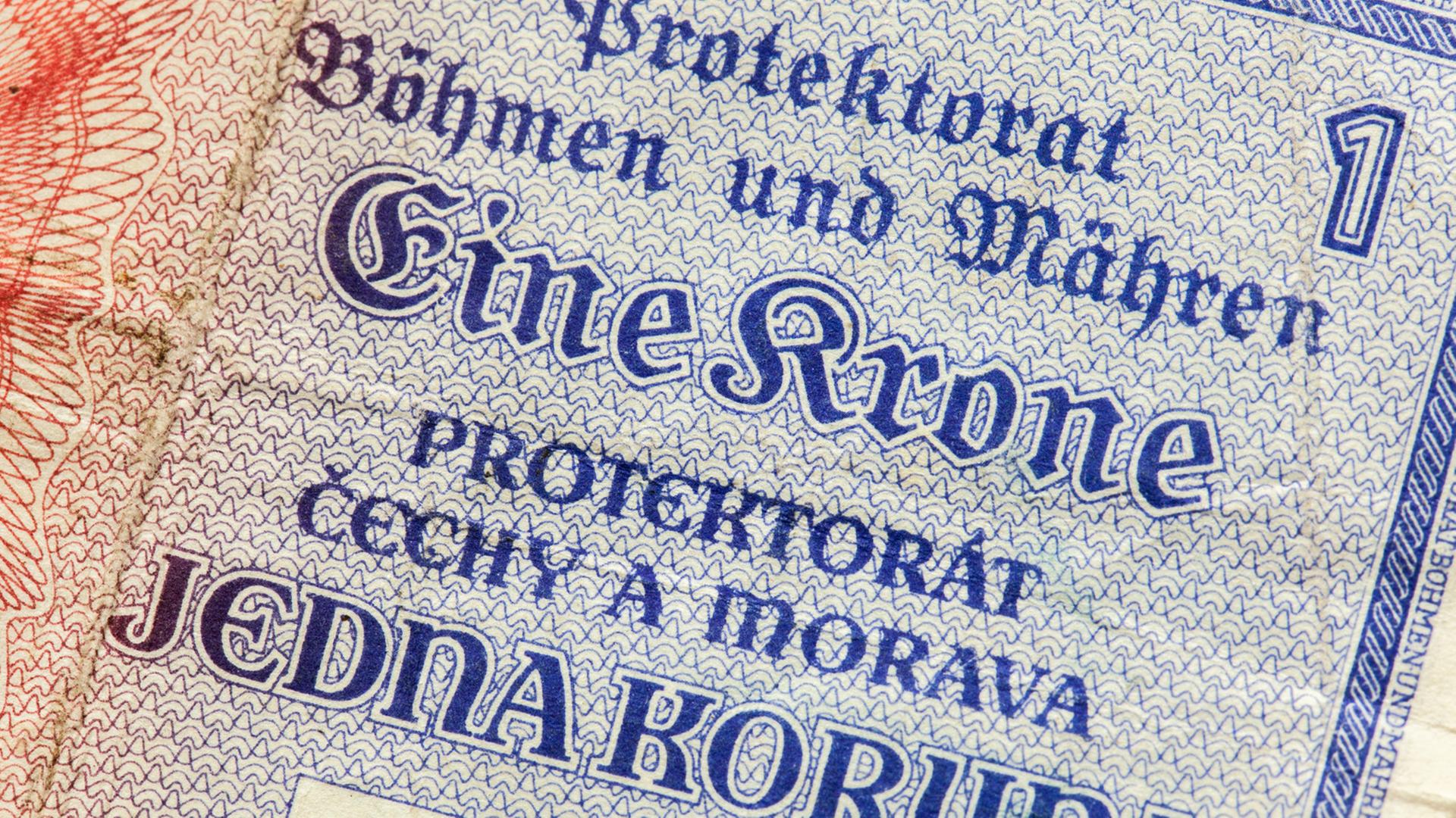Während der Besatzung gaben die Nazis im "Protektorat Böhmen und Mähren" eine eigene Währung heraus. Während der Besatzung gaben die Nazis im "Protektorat Böhmen und Mähren" eine eigene Währung heraus.