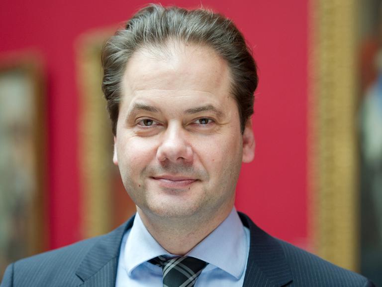 Max Hollein am 21.01.2015 in den Räumen des Städel-Museums in Frankfurt am Main.