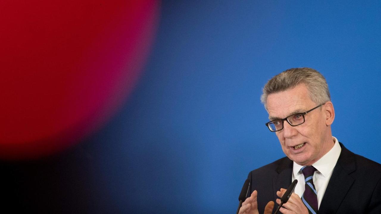Bundesinnenminister Thomas de Maizière (CDU) Bundesinnenminister Thomas de Maizière (CDU)
