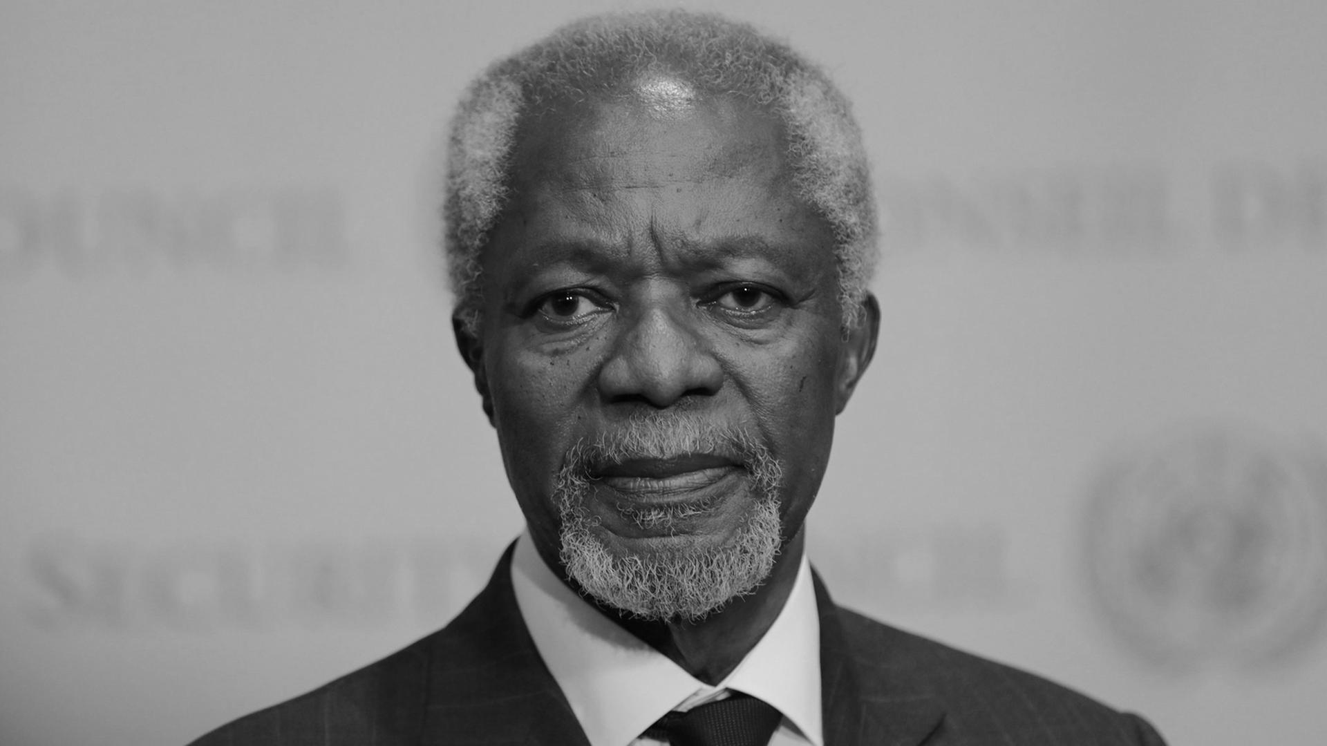 Foto des verstorbenen Ex-UN-Generalsekretärs Kofi Annan Foto des verstorbenen Ex-UN-Generalsekretärs Kofi Annan