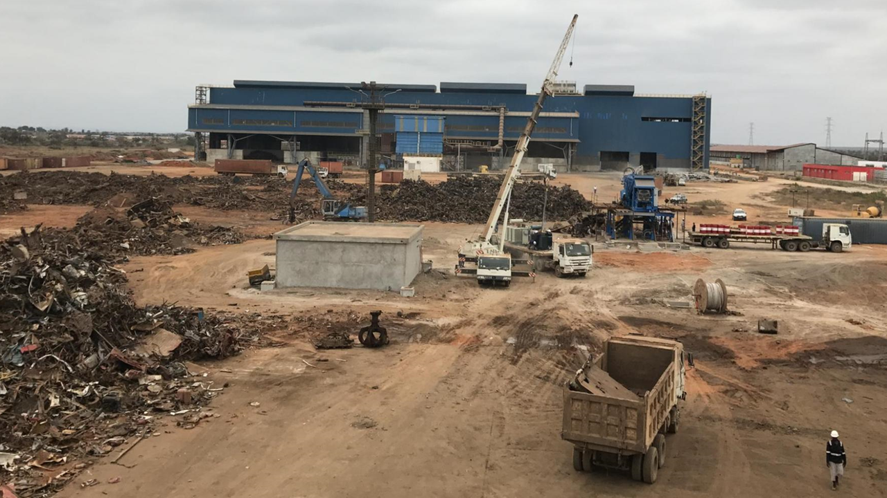 Die Stahlfabrik Aceria de Angola in Angola Die Stahlfabrik Aceria de Angola in Angola