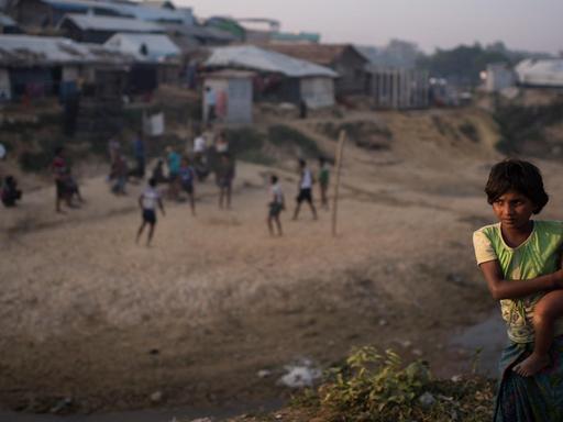 Rohingya in einem Flüchtlingslager in Bangladesch.