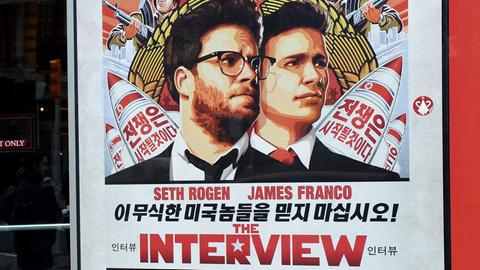 Filmplakat des zurückgerufenen Films "The Interview".