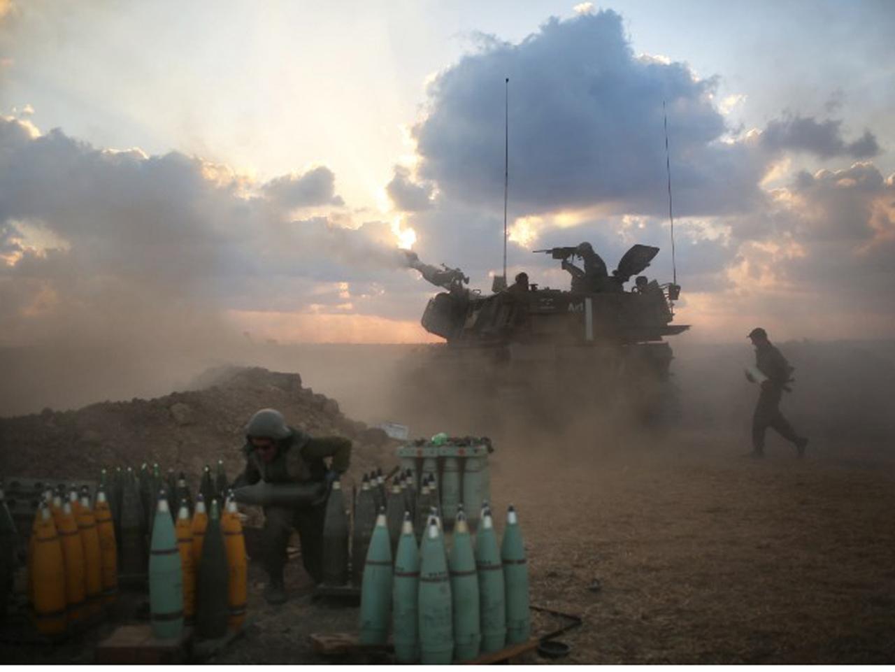 Israelische Soldaten an der Grenze zum Gaza-Streifen. Israelische Soldaten an der Grenze zum Gaza-Streifen.