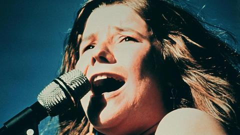Die us-amerikanische Sängerin Janis Joplin