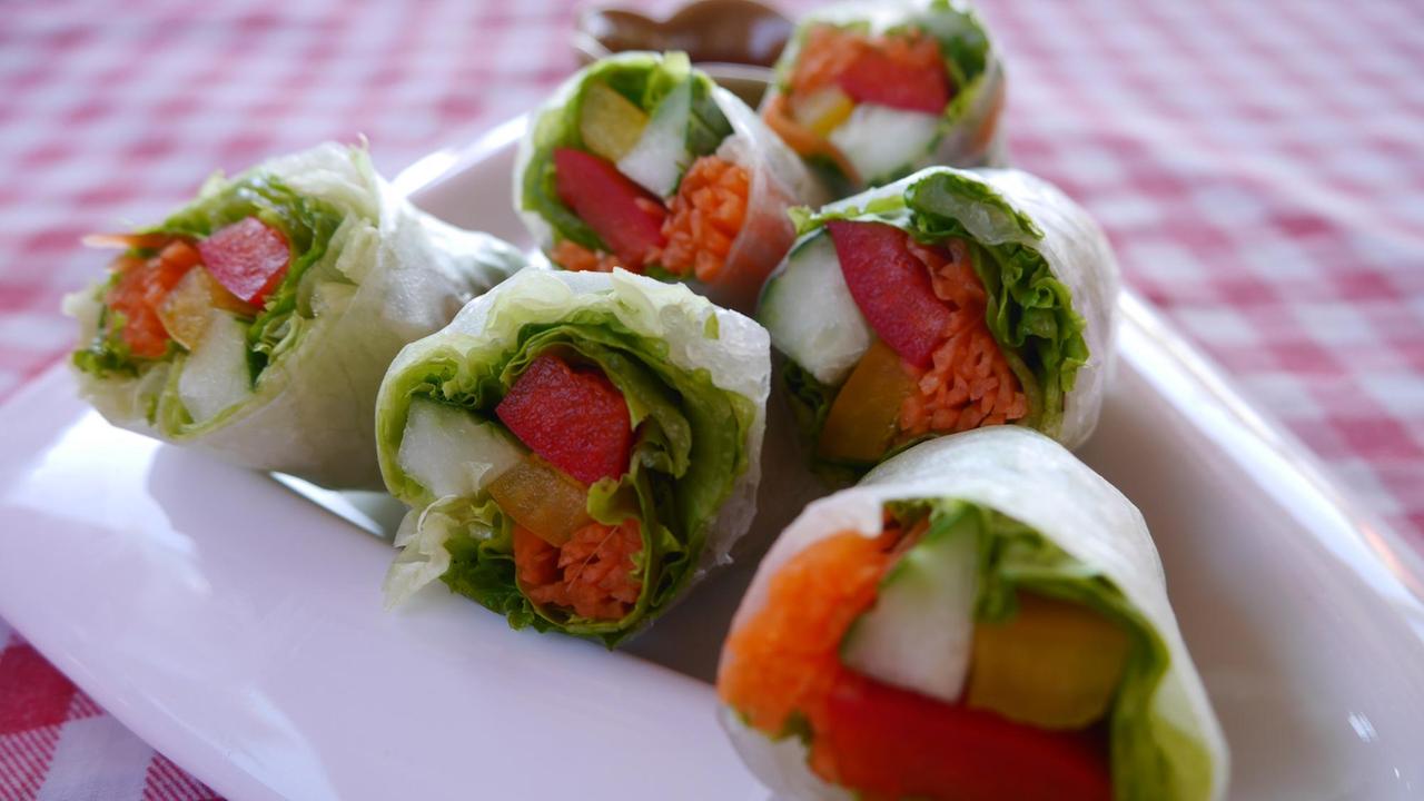 Vegetarische Frühlingsrollen Vegetarische Frühlingsrollen